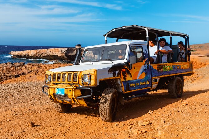 aruba off road safari coastline cliffs