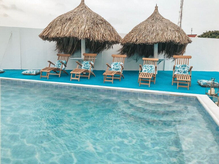 villa azul aruba luxury villa ocean view pool