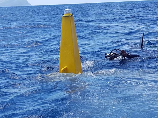 reef cut buoy deep water aruba snorkeling