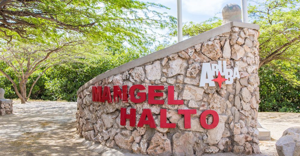 mangel halto entrance sign parking area