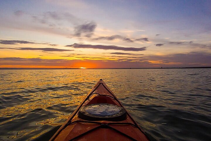 aruba sunset mangel halto orange sky lagoon