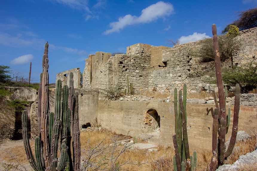 aruba gold mill ruins spanish lagoon view