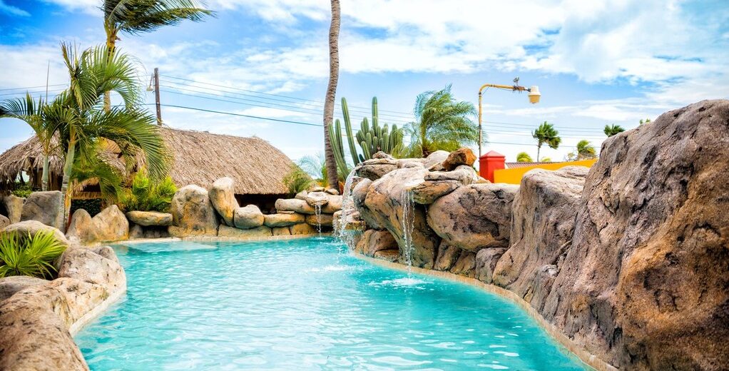 sea breeze apartments aruba pool tropical stay
