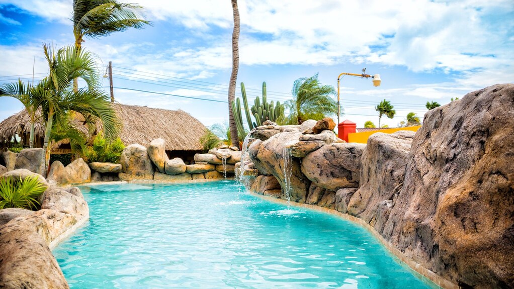 sea breeze apartments aruba pool tropical stay