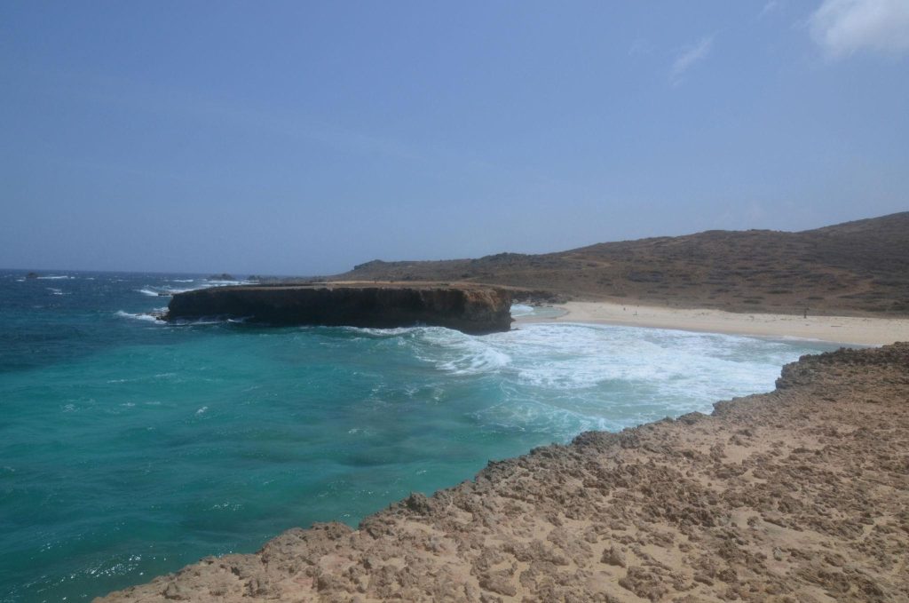 aruba secret small beach clear water cove
