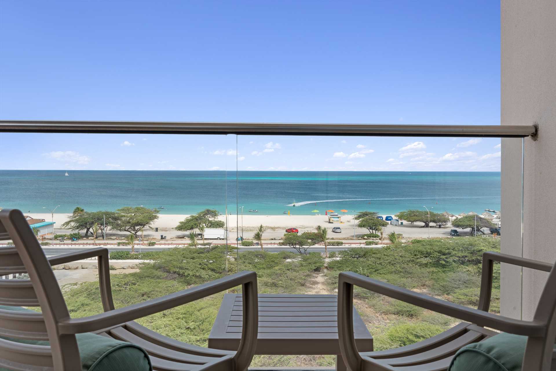 aruba apartment balcony simple near beach